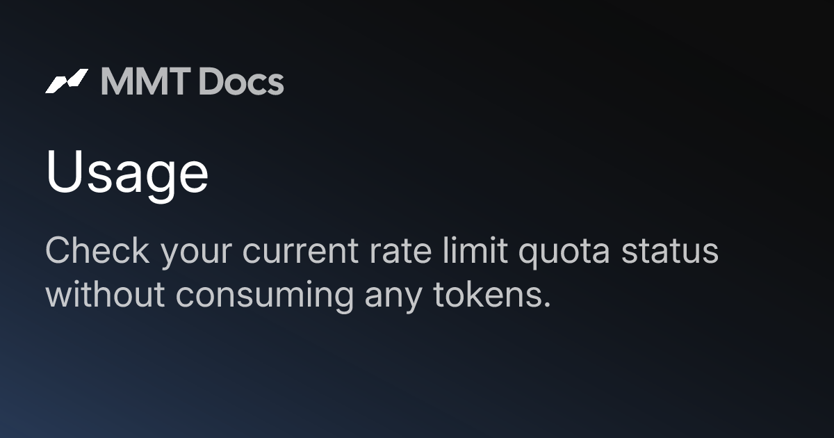 Usage